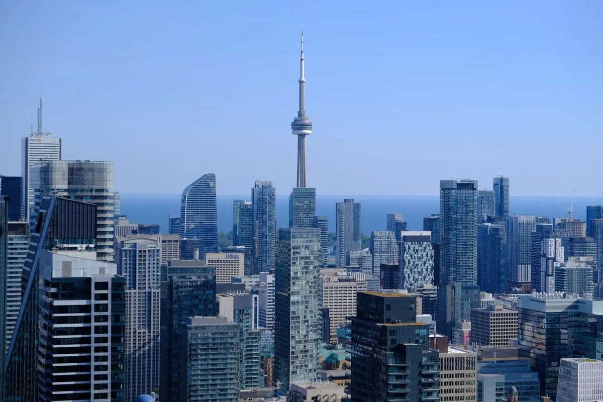 Downtown Toronto skyline with the CN Tower